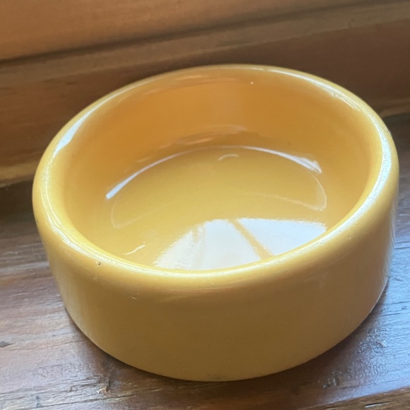 2 Heavy duty Stoneware Ceramic Pet Hamster Reptile Bowls, blue yellow - Picture 6 of 14